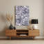 Abstrait floral 34, art mural en métal blanc-214776736
