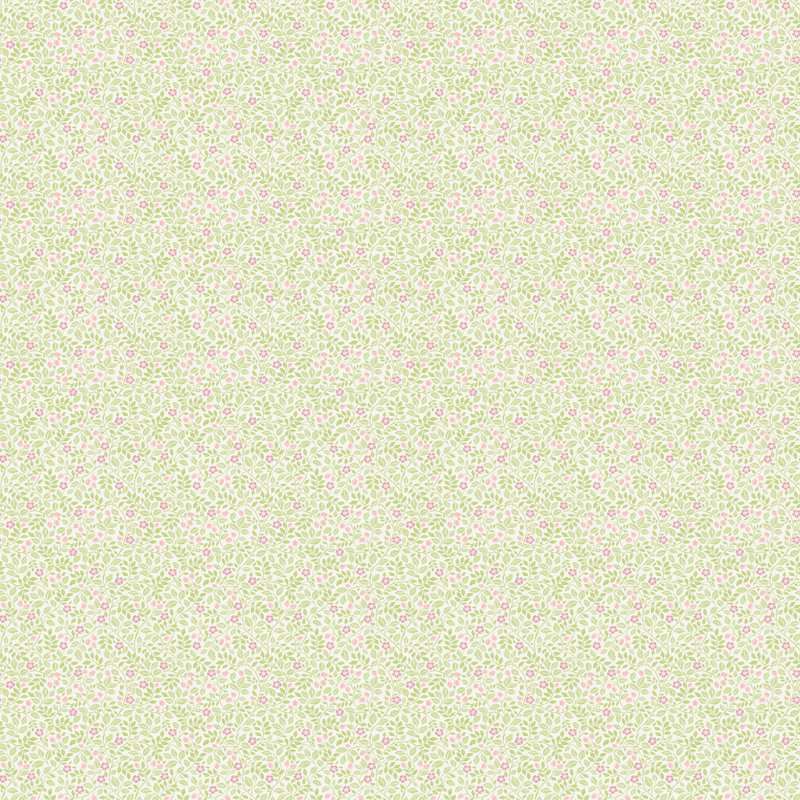 Galerie Miniatures 3 Green Floral Wallpaper