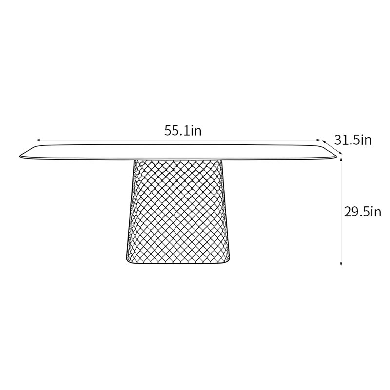 Chaylène, H 29,5 po x L 55,1 po x l 31,5 po