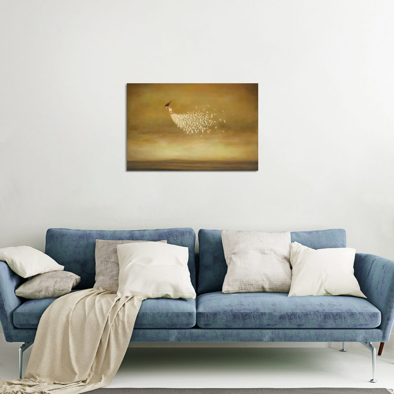 Freeform par Duy Huynh - peinture sans cadre, H 16 po x l 24 po x P 0,25 po