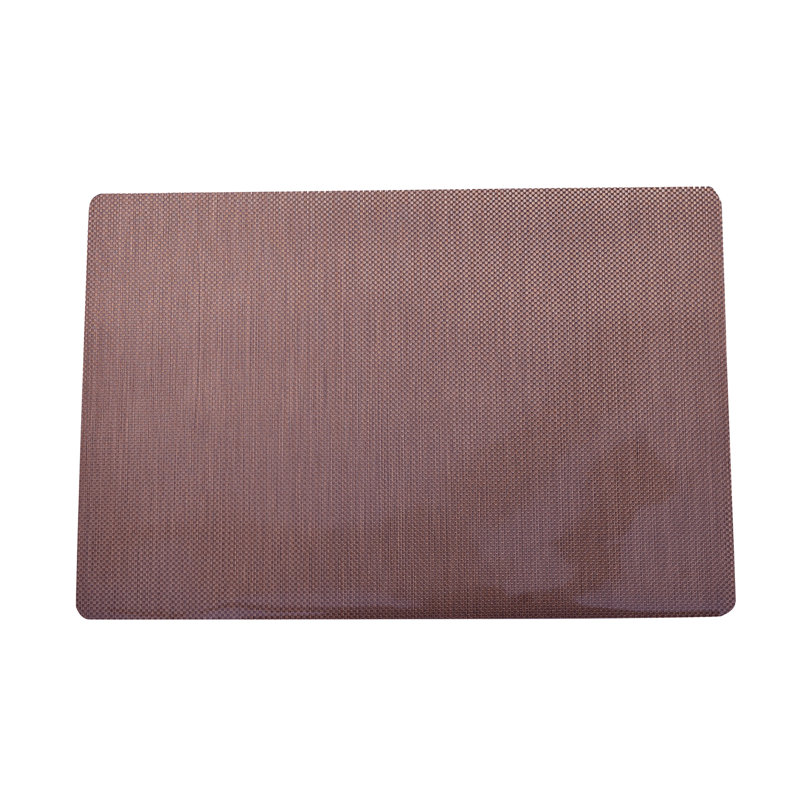 Harpster Dark Brown Geometric PVC Placemat Set of 8 – Heat Resistant, Non-Slip, Perfect Christmas Decor