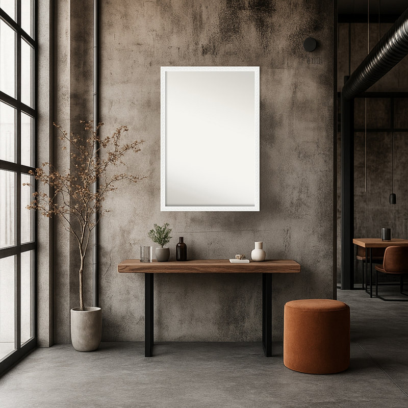 Miroir mural blanc Bethany, 26 po x 20 po, White
