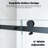 Shower Door, 44-48" W × 76" H Frameless Sliding Shower Door,Waterproof Glass Shower Door With Stainless Steel Handle And Seal Strip, 5/16" (8Mm) Easy-Clean Tempered Glass，-104562779