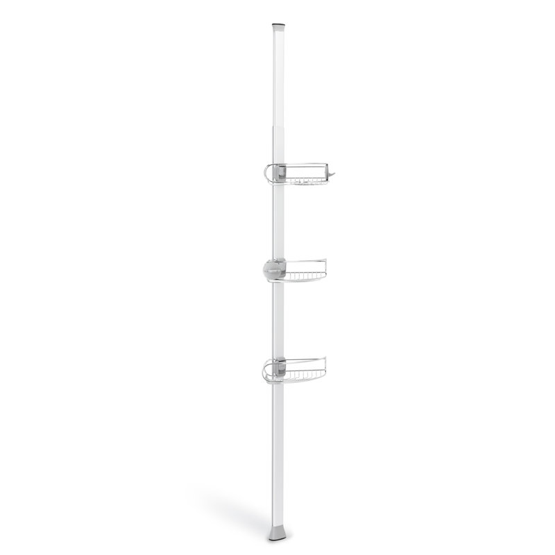 Stainless Steel Adjustable Tension Mount Shower Caddy