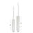 2 Piece Wood Tabletop Pillar Set-1235149575
