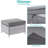 6 Piece Patio Sofa with Rectangle Fire Pit Table and Ottomans-108198472-108198477