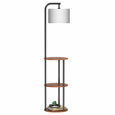 164 H cm Powder Coated Tray Table Floor Lamp