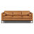 Toscano 89" Genuine Italian Leather Sofa-909186912