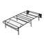 Structure de lit pliable en métal noir, conception à profil haut sans outils-327181326