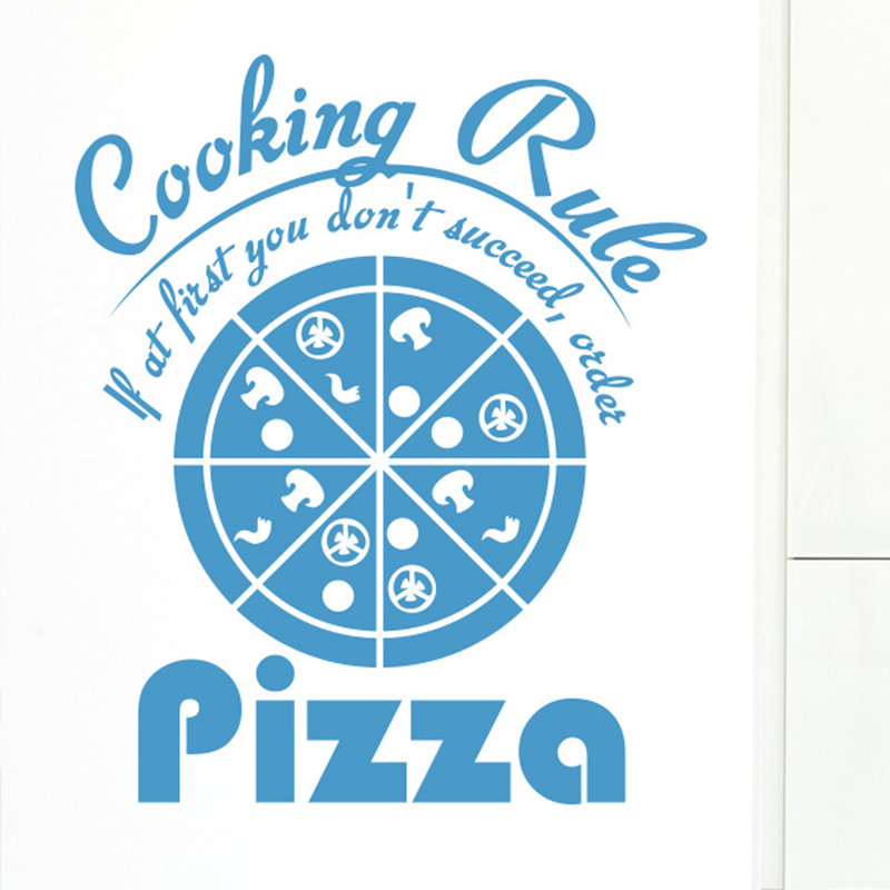 Food & Beverage Wall Decal, Blue
