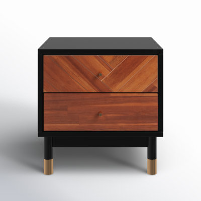 Tigner Solid Wood Top 2 - Drawer End Table