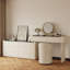 Ensemble de coiffeuse moderne avec tabouret et plateau en verre-1435220231