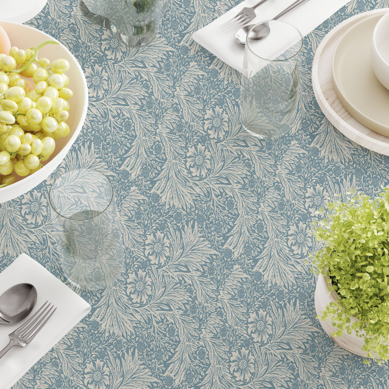 Rectangular Tablecloth, 100% Cotton, Floral 73, 84" x 60"