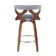 Betuel Swivel Upholstered Counter Stool with Solid Wood Frame