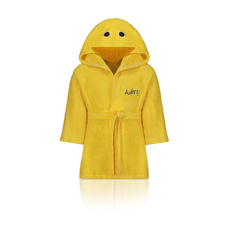 Peignoir de cheville avec capuche pour enfants, M, Oui