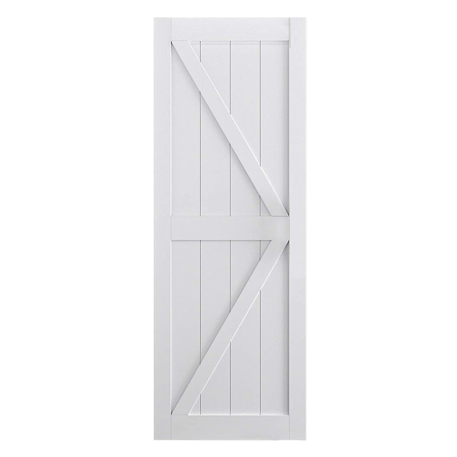 S&Z TOPHAND® 60In X 84In MDF Barn Door Without Hardware Kit , Solid ...