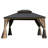 Outdoor Aluminum Patio Gazebo with Galvanized Steel Double Roof-95100301-86592667