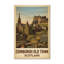 Edinburgh Old Town, Scotland - Castle Skyline And Cobblestone Romance Travel Poster. Giclee Print On Wrapped Canvas. Wall Art, Home Decor - Cities & Towns, Scotland - Wrapped Canvas Print-908210811