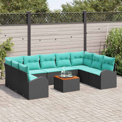 Ensemble de canapés de jardin avec coussins 10 pièces vidaXL