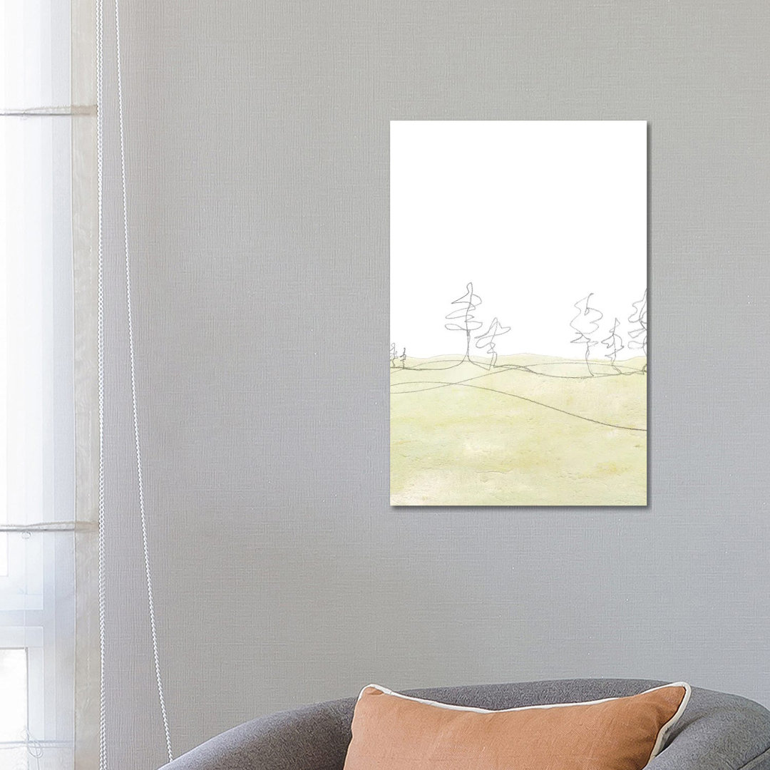 Minimalistische weiche Landschaft von Whales Way - Gallery-Wrapped Canvas Giclée on Canvas