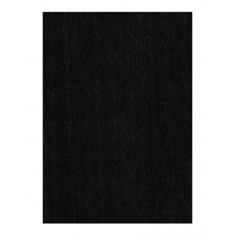 Tapis rond noir / gris en laine / coton fabriqué à la main 7 pi Kenjanae