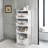 4-Tier Rolling Storage Cart with Wheels, Large Capacity Kitchen Cart