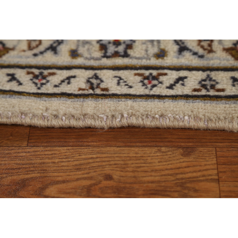 Tapis unique en laine noué à la main de style années 1970 8 pi 3 po x 11 pi 1 po Liaba