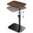End Table C-Shaped Adjustable Pedestal Side Table Night Stand With 360° Rotating Top, Height Adjustable, Small Couch Living Room Or Bedroom Versatile End Table For Sofa Or Bedside, Rustic Brown