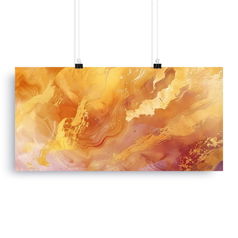 Abstract Gold Alisina, Modern Canvas Art, Elegant Home Decor, Wrapped Canvas Prints, Contemporary Art, Large Alisina