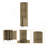 Macadamia 5-Bottle 2-Shelf Bar Cabinet