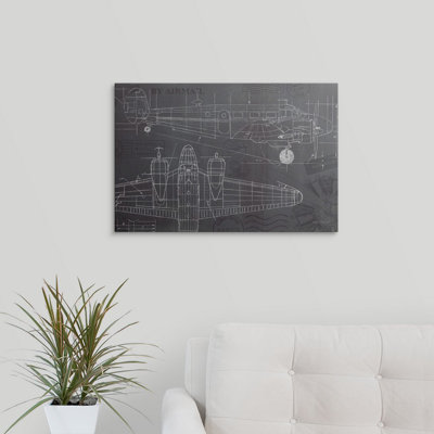 «Plane Blueprint I» par Marco Fabiano, impression