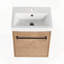 Meuble-lavabo flottant mural avec évier en céramique-715614102-715614103