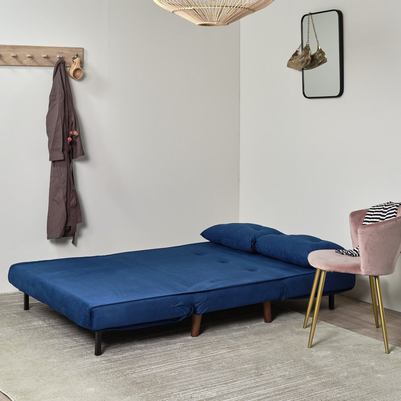 Trahan Small Double Sofa Bed, Blue