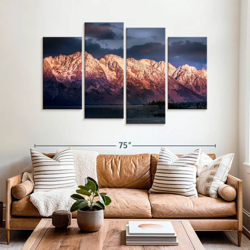 Alvord Grand Teton, aube hivernale, H 42 po x l 68 po