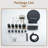 Rainfall Thermostatic Shower System with Body Jets, 2-Sprays Shower Head and a Shelf-94401999