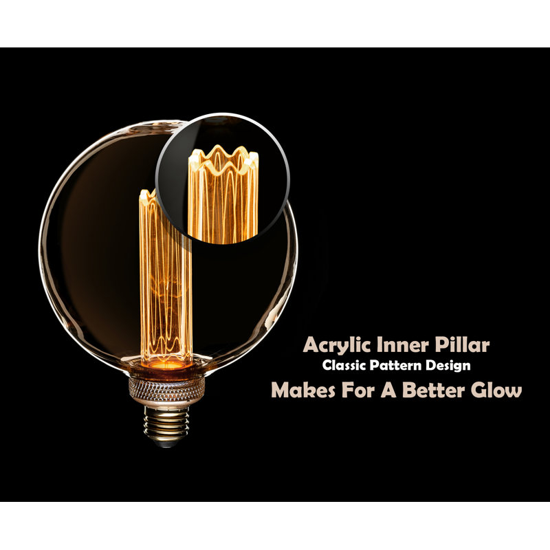 4 watts (équivalent de 40 watts), ampoule à allumage par del, 2000k blanc chaud () e26/base moyenne (standard)