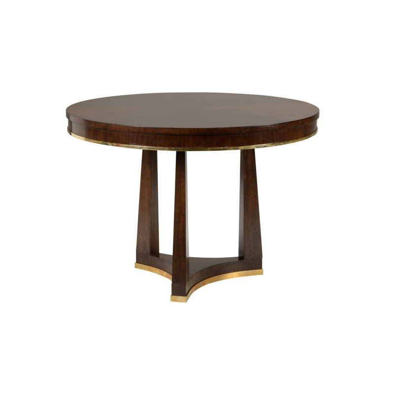 Wesley Round Walnut Wood Dining Table