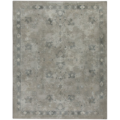 Goutier Croft Worn Pewter Oriental Area Rug