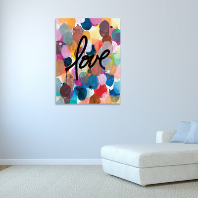 Art Love 1 Piece Wrapped Canvas Painting
