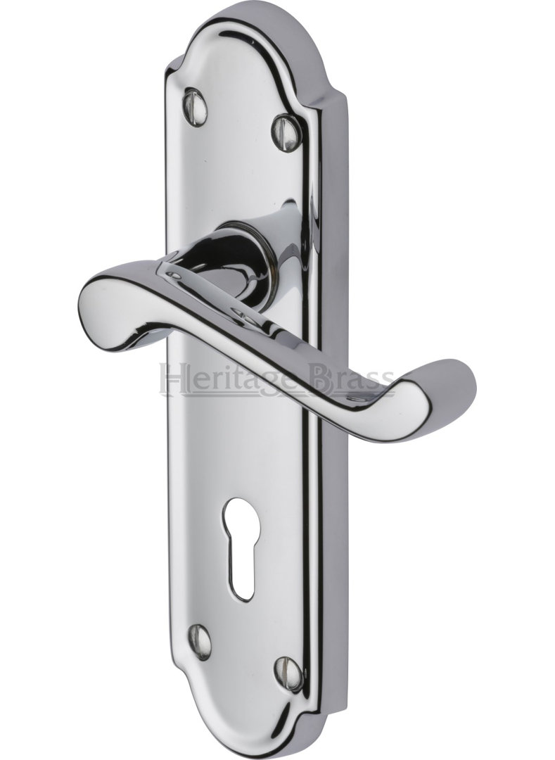 Heritage Brass Heritage Door Handle Lever Lock Meridian Design