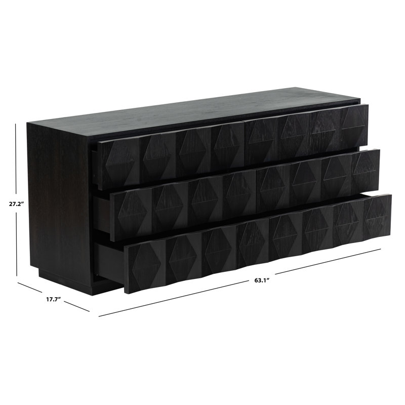 Occie 2 Piece Bedroom Set, Black