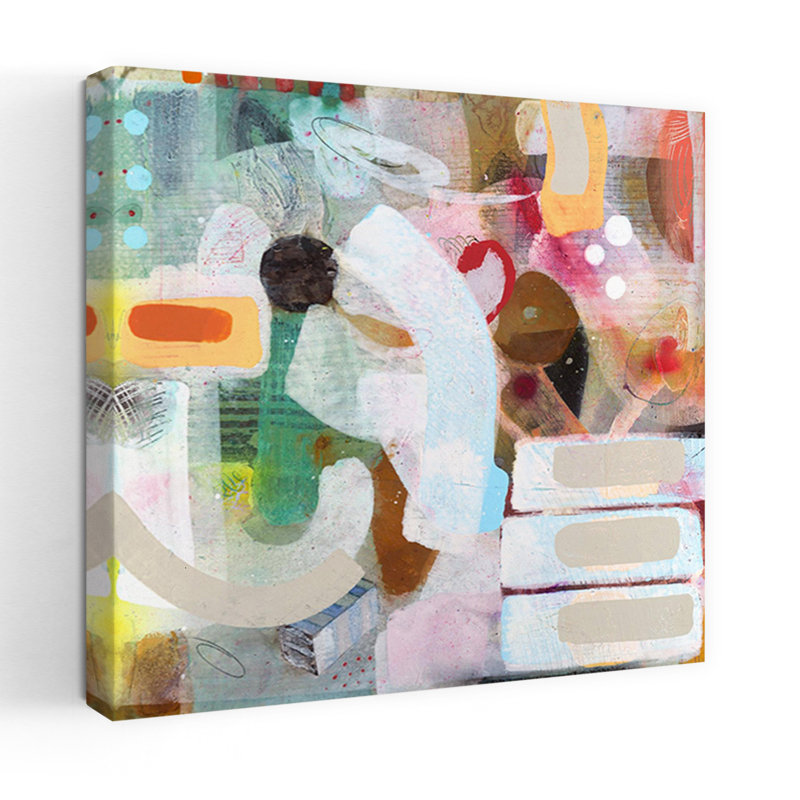 Art contemporain abstrait «Changed My Mind» 3, H 18 po x l 18 po