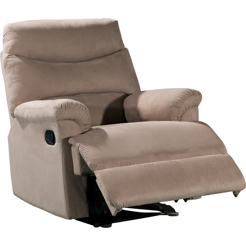 Schall Upholstered Recliner, Light Brown