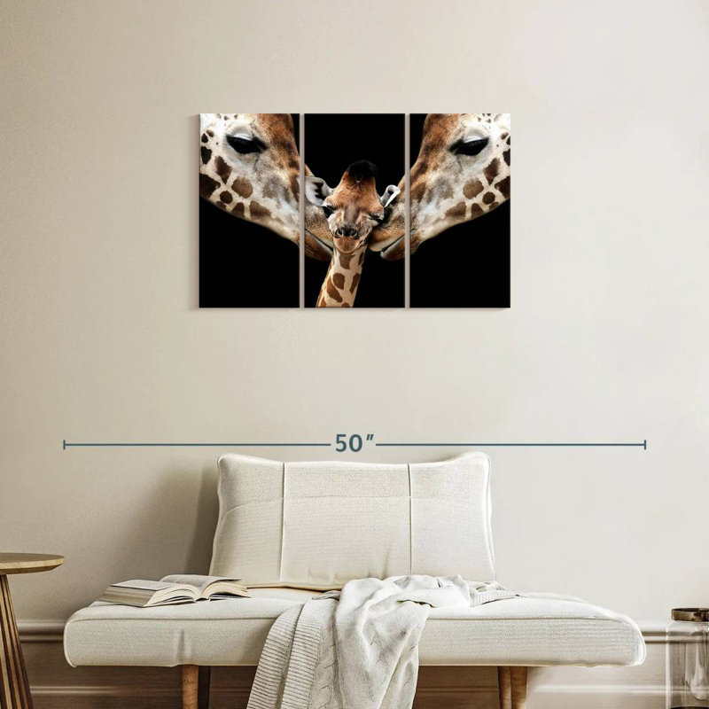 Famille de girafes Brampt Happy, H 20 po x l 33 po
