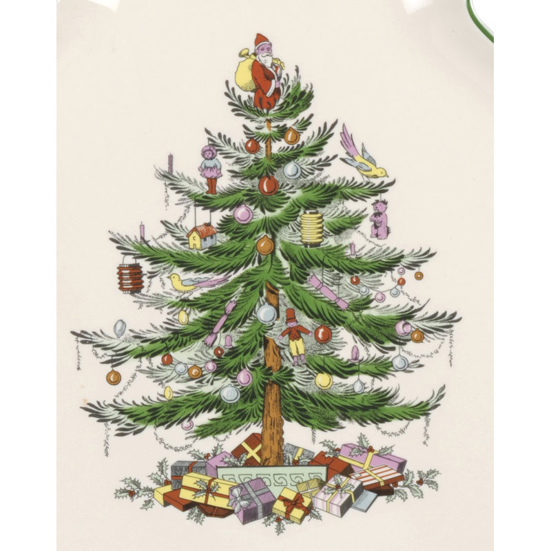 Spode Christmas Tree Tree Dish 9"