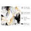 Abstrait abstrait noir et doré III, reproduction d'art moderne sans cadre-468502833