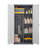 Metal Large-Capacity Wardrobe With Hanging Rod And Compartments