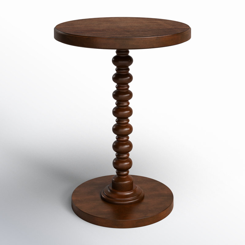 Fiama End Table, 22.25" H x 17" W, Hazelnut