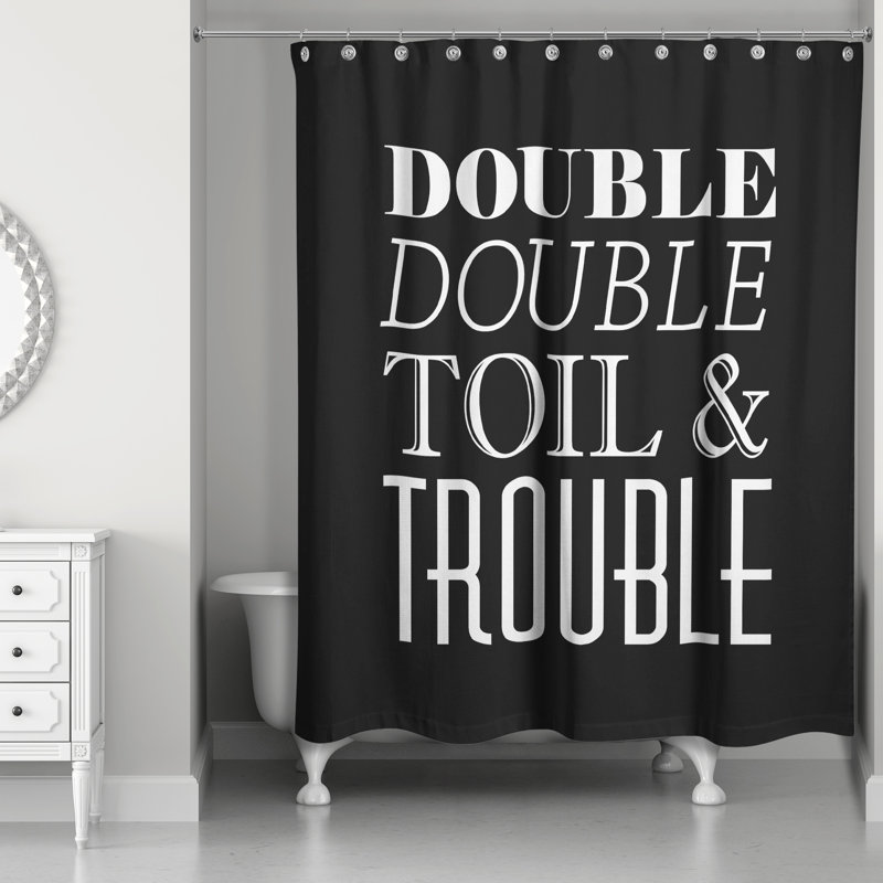 Rideau de douche simple double toil & difficulté Sylar