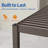 LED Metal Frame Pergola Freestanding Patio Pergola with Louvered Roof Pergola-104989214